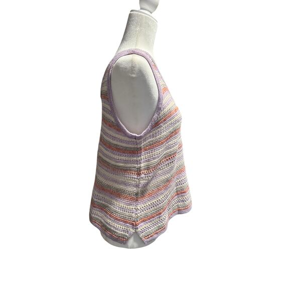 CLOUD CHASER Crochet V-Neck Tank Top in Sz Large - Picture 2 of 8